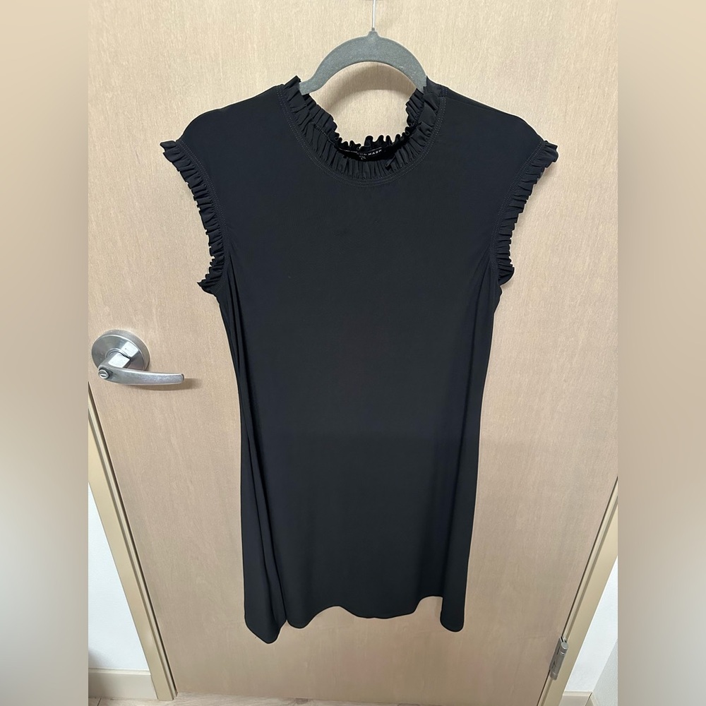 Nik and Nash Black Ruffle Sleeve Dress size large